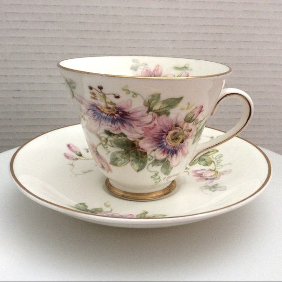 Vintage Royal Doulton Passion Flower teacup set - Picture 9 of 12